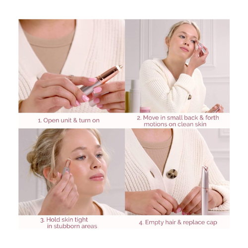 Flawless Eyebrow Hair Remover – Painless Precision Trimmer for Women - megamartuae