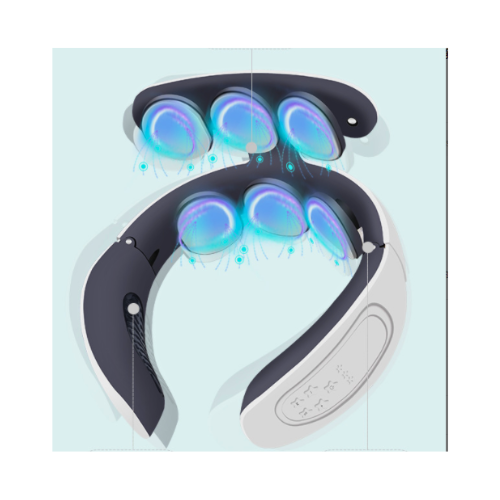 Home Portable Six-Head Cervical Massager – Multifunctional Neck Physiotherapy Device with Hot Compress & USB Power - megamartuae