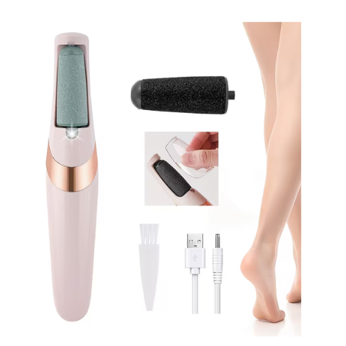 Electric Pedicure Foot File – Rechargeable Callus Remover for Smooth Feet