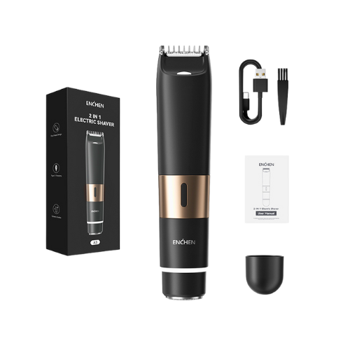 2-in-1 Electric Shaver & Trimmer – USB Rechargeable Beard Groomer with Precision Blades – 6-Month Warranty - megamartuae