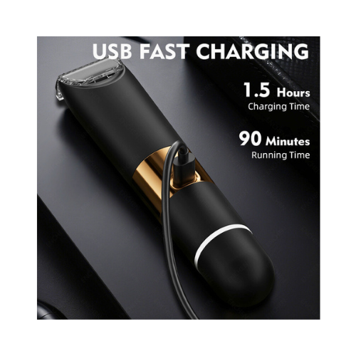 2-in-1 Electric Shaver & Trimmer – USB Rechargeable Beard Groomer with Precision Blades – 6-Month Warranty - megamartuae