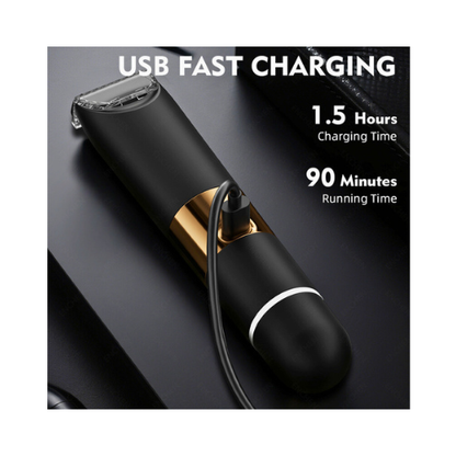 2-in-1 Electric Shaver & Trimmer – USB Rechargeable Beard Groomer with Precision Blades – 6-Month Warranty - megamartuae