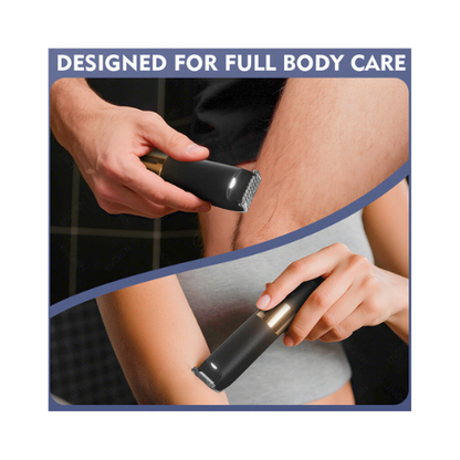 2-in-1 Electric Shaver & Trimmer – USB Rechargeable Beard Groomer with Precision Blades – 6-Month Warranty - megamartuae