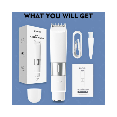 2-in-1 Electric Shaver & Trimmer – USB Rechargeable Beard Groomer with Precision Blades – 6-Month Warranty - megamartuae