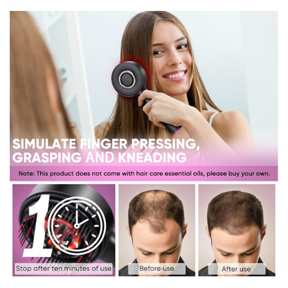 2-in-1 Hair Oil Brush & Scalp Massager – Hair Growth Tool - megamartuae