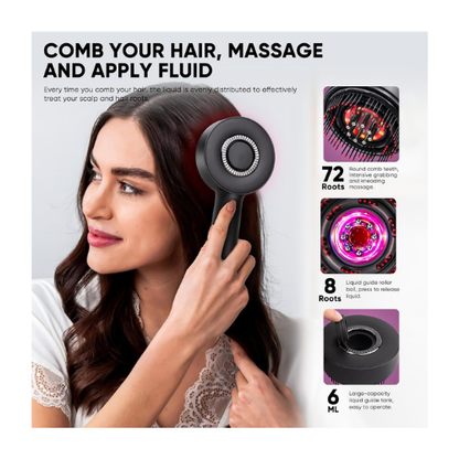 2-in-1 Hair Oil Brush & Scalp Massager – Hair Growth Tool - megamartuae