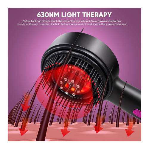 2-in-1 Hair Oil Brush & Scalp Massager – Hair Growth Tool - megamartuae