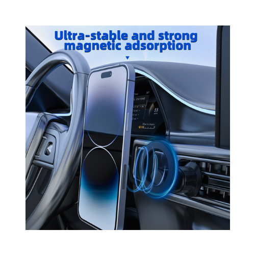 2-in-1 Magnetic Car Phone Holder [Pack of 2] | Dashboard & Air Vent Mount with Strong Magnet & 360° Rotation - megamartuae
