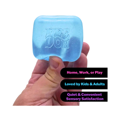 NeeDoh Nice Cube Stress Toy – Super Solid Squish Sensory Fidget for Focus & Relaxation