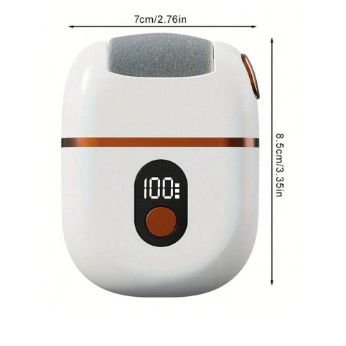 Rechargeable Electric Callus Remover – Waterproof Foot File with 2 Rollers & Display Screen
