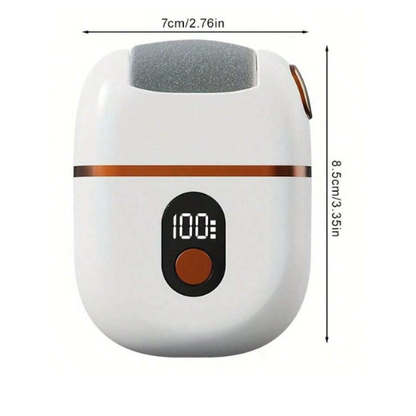 Rechargeable Electric Callus Remover – Waterproof Foot File with 2 Rollers & Display Screen