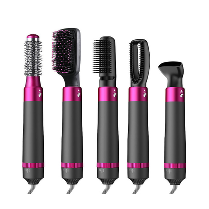 5-in-1 Hot Air Brush – Hair Dryer & Styling Tool - megamartuae