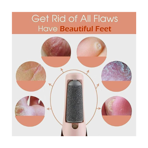 Electric Pedicure Foot File – Rechargeable Callus Remover for Smooth Feet