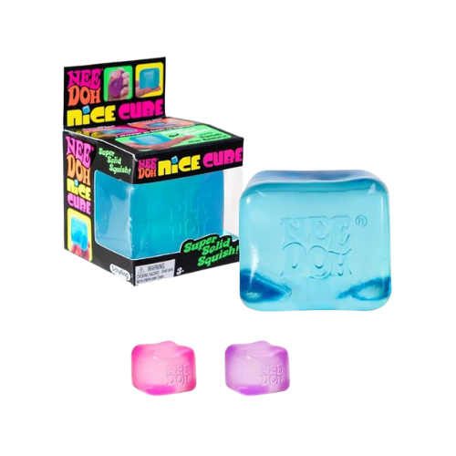 NeeDoh Nice Cube Stress Toy – Super Solid Squish Sensory Fidget for Focus & Relaxation