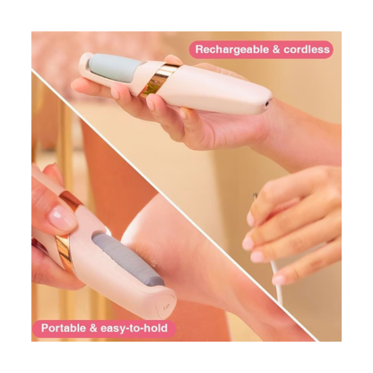 Electric Pedicure Foot File – Rechargeable Callus Remover for Smooth Feet