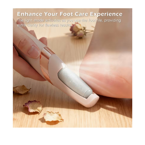 Electric Pedicure Foot File – Rechargeable Callus Remover for Smooth Feet