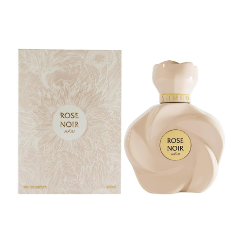 Ahmed Al Maghribi Rose Noir EDP 75ML – Long-Lasting Unisex Perfume with Floral, Vanilla & Amber Notes - megamartuae
