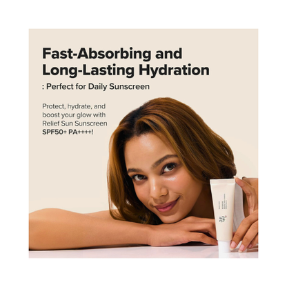 Beauty of Joseon Relief Sun SPF 50+ PA++++ | Rice Probiotics Korean Sunscreen 50ml - megamartuae
