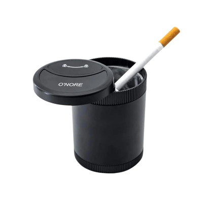 Car Ashtray with Lid & LED Light – Portable Smokeless Mini Ash Tray - megamartuae