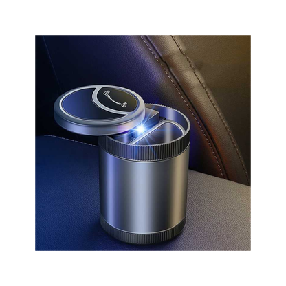 Car Ashtray with Lid & LED Light – Portable Smokeless Mini Ash Tray - megamartuae