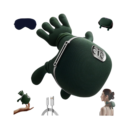 Deep Tissue Shiatsu Neck and Back Massager – 3-Speed Heat Therapy for Pain Relief - megamartuae