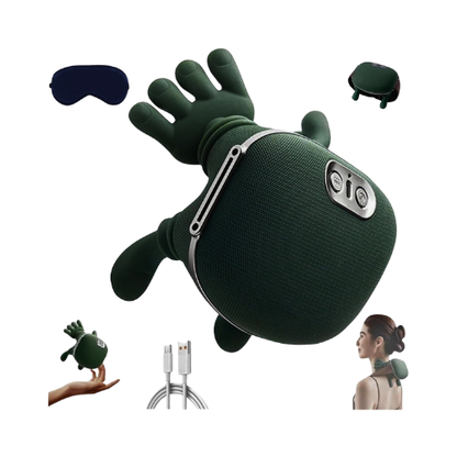 Deep Tissue Shiatsu Neck and Back Massager – 3-Speed Heat Therapy for Pain Relief - megamartuae