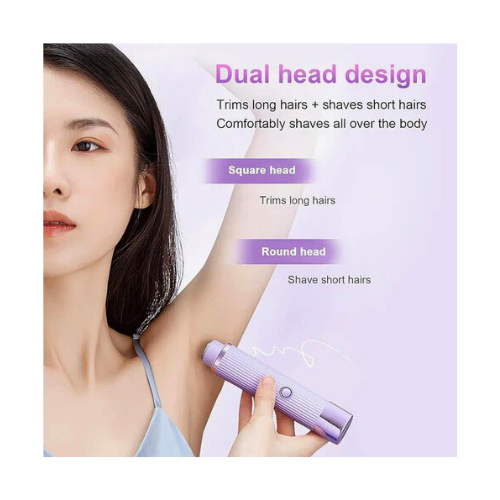 Double Head Electric Shaver – Wet & Dry Waterproof Dual Blade Razor - megamartuae