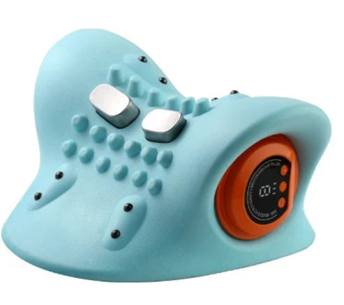 EMS Neck Massager with Heat – Electric Pulse Therapy for Neck & Shoulder Pain Relief - megamartuae