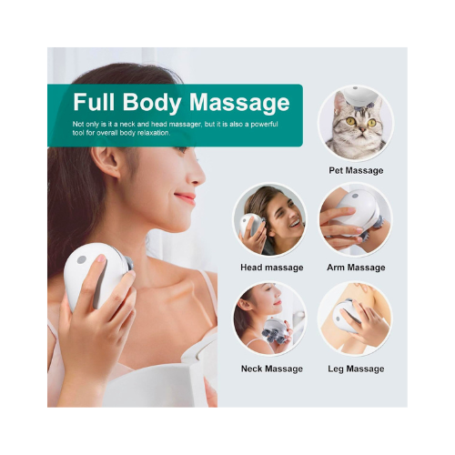 Electric Scalp Massager for Hair Growth | Stress Relief Head Massager with Soft Silicone Brush | Rechargeable Scalp Scratcher for Shower, Pets, Cats & Dogs - megamartuae