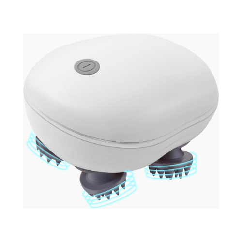 Electric Scalp Massager for Hair Growth | Stress Relief Head Massager with Soft Silicone Brush | Rechargeable Scalp Scratcher for Shower, Pets, Cats & Dogs - megamartuae