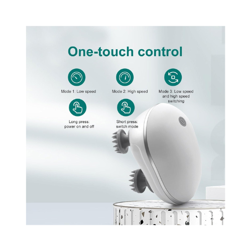 Electric Scalp Massager for Hair Growth | Stress Relief Head Massager with Soft Silicone Brush | Rechargeable Scalp Scratcher for Shower, Pets, Cats & Dogs - megamartuae