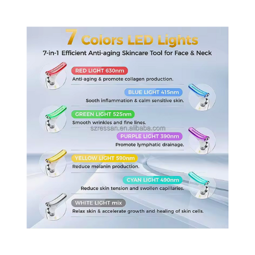 Facial & Neck Massager – Anti-Aging Skin Tightening Beauty Device for Face Lifting & Glow - megamartuae