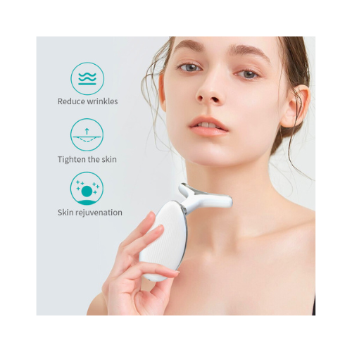 Facial & Neck Massager – Anti-Aging Skin Tightening Beauty Device for Face Lifting & Glow - megamartuae