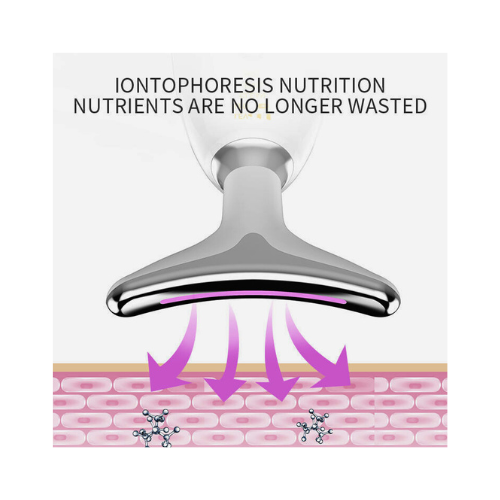 Facial & Neck Massager – Anti-Aging Skin Tightening Beauty Device for Face Lifting & Glow - megamartuae