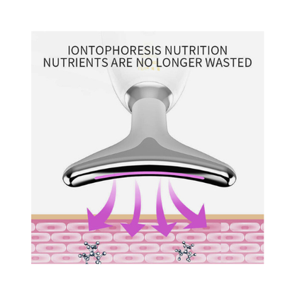 Facial & Neck Massager – Anti-Aging Skin Tightening Beauty Device for Face Lifting & Glow - megamartuae