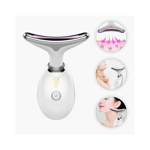 Facial & Neck Massager – Anti-Aging Skin Tightening Beauty Device for Face Lifting & Glow - megamartuae