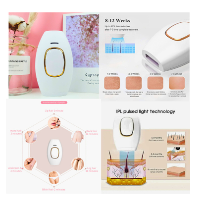 IPL Laser Hair Removal Device – Painless Permanent Hair Removal for Face & Body - megamartuae