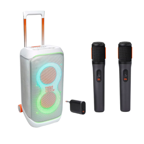 JBL PartyBox Stage 320 Wireless Party Speaker with Dual Digital Microphones | Deep Bass & LED Light Show - megamartuae
