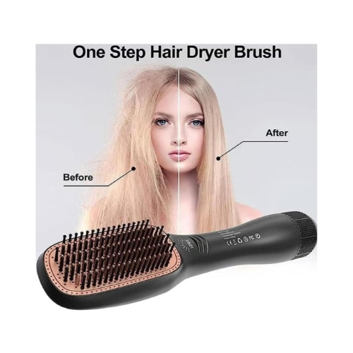Joy Professional 2-in-1 Hot Air Styling Comb | Electric Hair Dryer & Straightener Brush | Multi-Style Hot Air Brush for Fast Drying & Smooth Styling - megamartuae