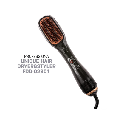 Joy Professional 2-in-1 Hot Air Styling Comb | Electric Hair Dryer & Straightener Brush | Multi-Style Hot Air Brush for Fast Drying & Smooth Styling - megamartuae