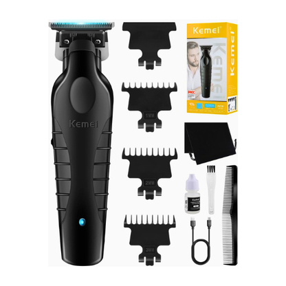 Kemei 2299 Professional Cordless Hair Trimmer | Zero-Gap T-Blade Beard & Hair Clipper for Men (Pack Off 2 ) - megamartuae