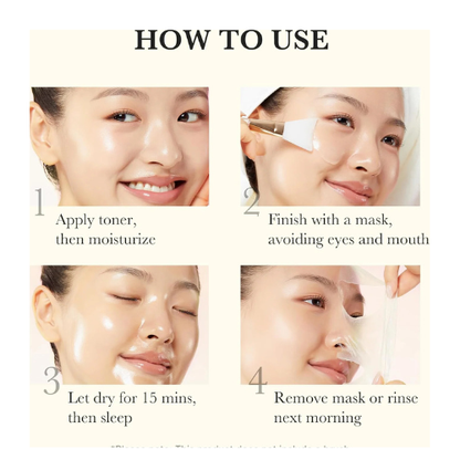 Medicube Turmeric Overnight Peel-Off Mask – Brightening Kojic Acid Formula - megamartuae