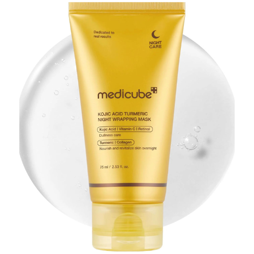 Medicube Turmeric Overnight Peel-Off Mask – Brightening Kojic Acid Formula - megamartuae