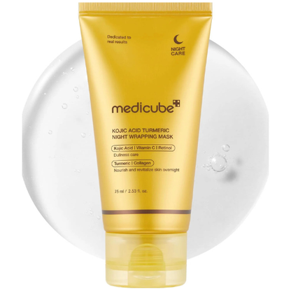 Medicube Turmeric Overnight Peel-Off Mask – Brightening Kojic Acid Formula - megamartuae