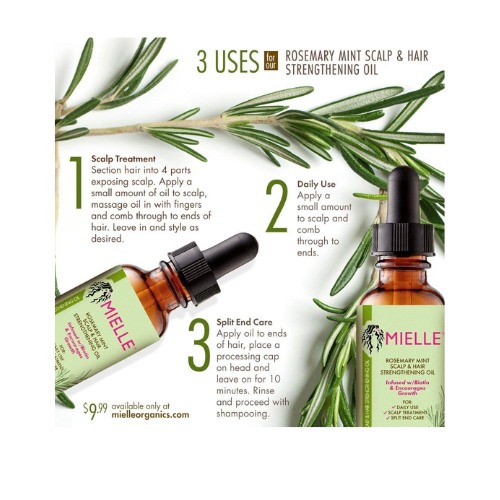Rosemary Mint Scalp & Hair Strengthening Oil – Nourishing Growth & Repair Treatment (Original) - megamartuae