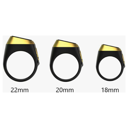 iQibla Zikr1 Lite Smart Tasbih Ring (Pack of 2) – Digital Tally Counter with Prayer Time Reminder & Bluetooth - megamartuae