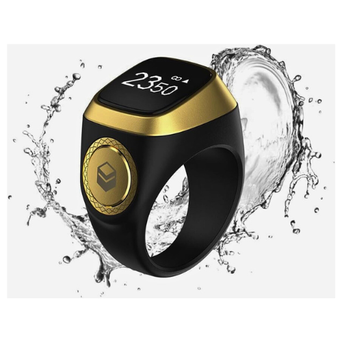 iQibla Zikr1 Lite Smart Tasbih Ring (Pack of 2) – Digital Tally Counter with Prayer Time Reminder & Bluetooth - megamartuae