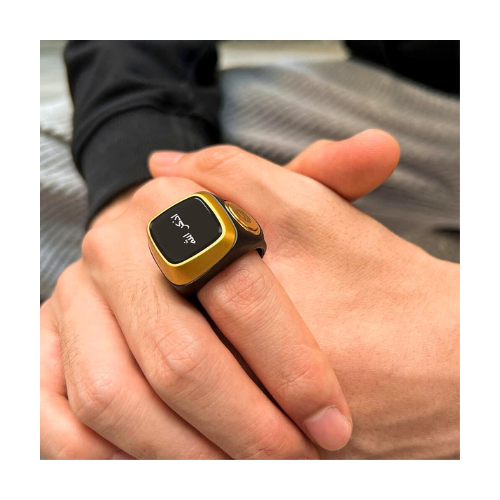 iQibla Zikr1 Lite Smart Tasbih Ring (Pack of 2) – Digital Tally Counter with Prayer Time Reminder & Bluetooth - megamartuae